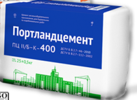 Цемент ПЦ-400 бело-синий мешок 25кг Украина